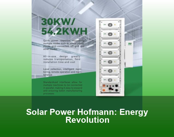 Solar Power Hofmann: Energy Revolution